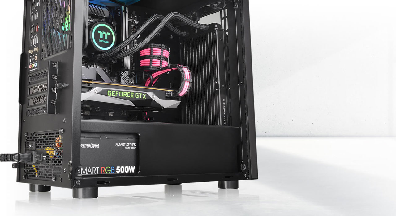 Thermaltake V150 Tempered Glass MicroATX Mini Tower Gaming Computer